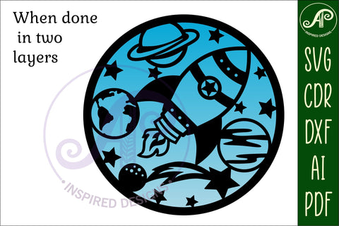 Rocket/Space wall art sign, SVG file. vector file SVG APInspireddesigns 
