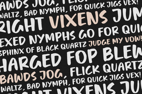 Rockfire Fat Handbrushed Font Font Letterative 