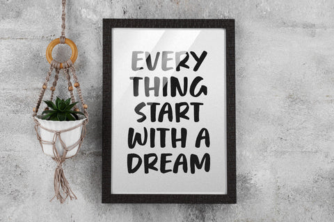 Rockfire Fat Handbrushed Font Font Letterative 