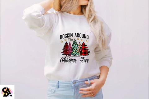 Rockin Around the Christmas tree Sublimation SVGArt 