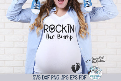 Rockin The Bump SVG SVG Wispy Willow Designs 