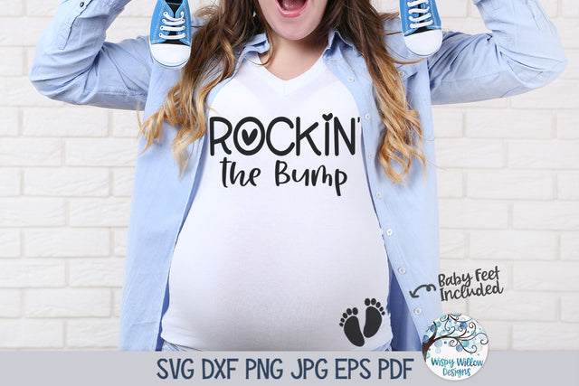 Rockin The Bump SVG SVG Wispy Willow Designs 