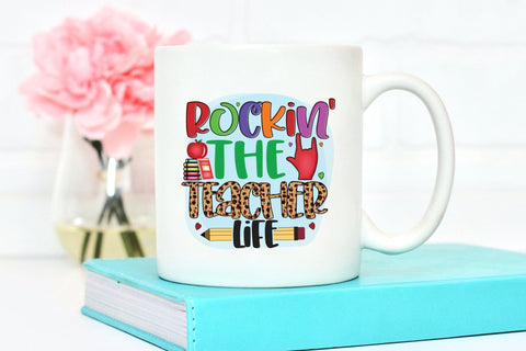 Rockin the Teacher Life PNG Sublimation Sublimation CraftLabSVG 