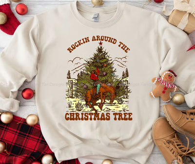 Rocking Around Christmas Tree Sublimation Design Download Sublimation ToriDesigns 