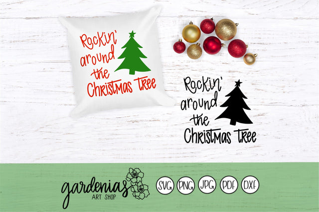 Rocking Around the Christmas Tree SVG Gardenias Art Shop 
