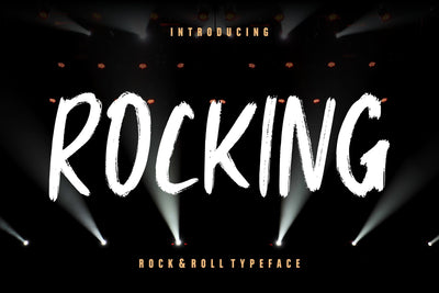 Rocking Rock & Roll Typeface Font Creatype Studio 