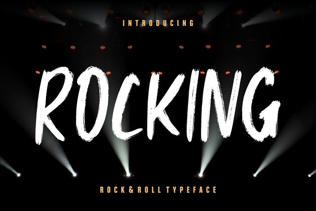 Rocking Rock & Roll Typeface Font Creatype Studio 