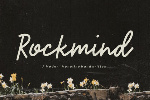 Rockmind Modern Monoline Handwritten Font Font Letterative 