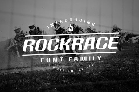 Rockrace Font Family Font Arterfak Project 