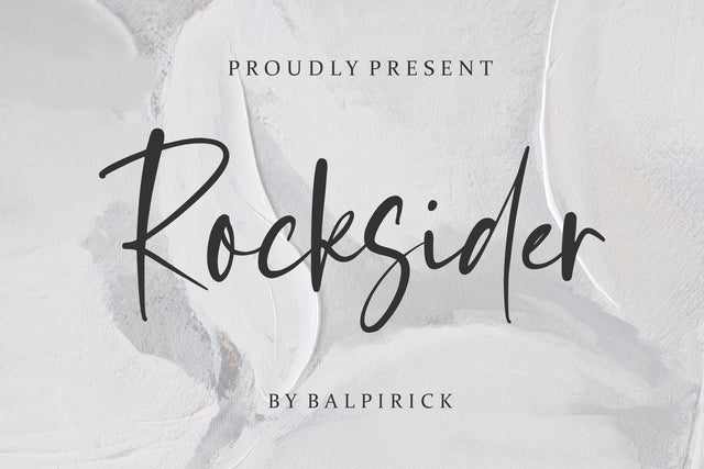 Rocksider Modern Handwritten Font Font Balpirick 