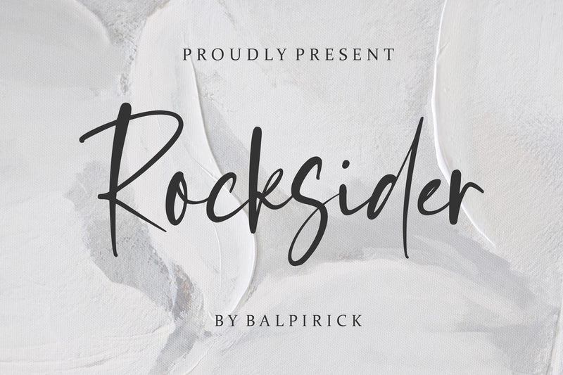Rocksider Modern Handwritten Font Font Balpirick 