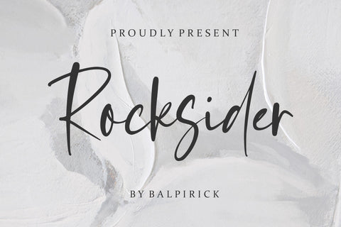Rocksider Modern Handwritten Font Font Balpirick 