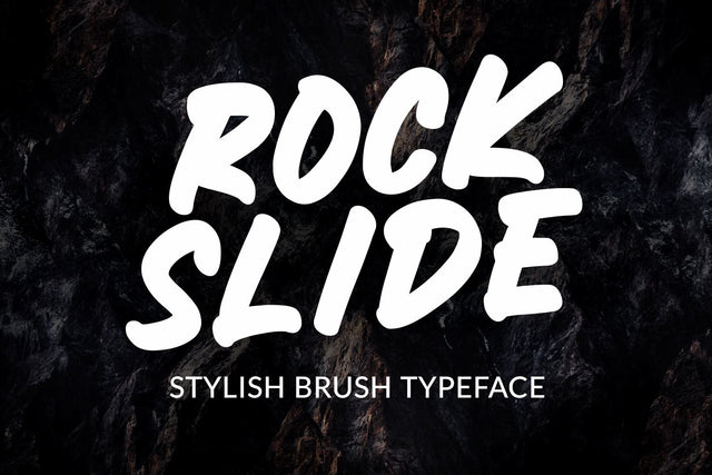 ROCKSLIDE Font Mozarella 