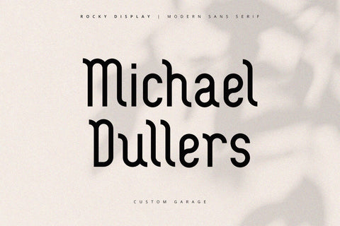 Rocky Display - Modern Sans Serif Font Font Alpaprana Studio 