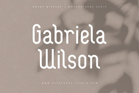 Rocky Display - Modern Sans Serif Font Font Alpaprana Studio 