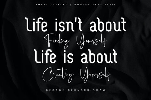 Rocky Display - Modern Sans Serif Font Font Alpaprana Studio 