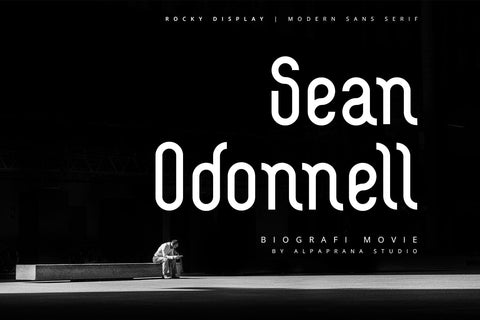 Rocky Display - Modern Sans Serif Font Font Alpaprana Studio 