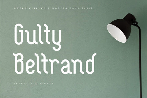 Rocky Display - Modern Sans Serif Font Font Alpaprana Studio 