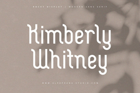 Rocky Display - Modern Sans Serif Font Font Alpaprana Studio 