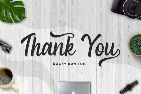 Rocky Run - Bold Script font Font Ibey Design 