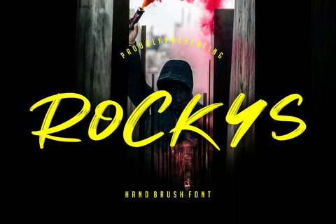 Rockys Handbrush Font Font Creatype Studio 