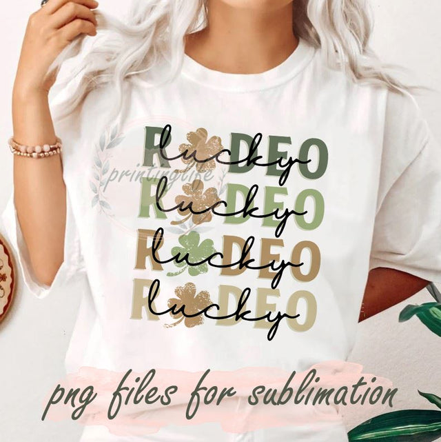 Rodeo st Patrick’s day western digital download, St. Patrick’s Day Western PNG sublimation design download, png for st Patrick’s day Sublimation PrintingLife 