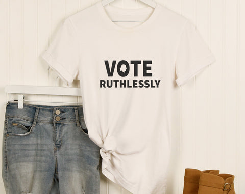 Roe Roe Roe Your Vote SVG, RBG Vote SVG, Vote Ruthlessly SVG, Vote And Tell Them Ruth Sent You SVG, Cut Files For Cricut, Silhouette SVG HappyDesignStudio 