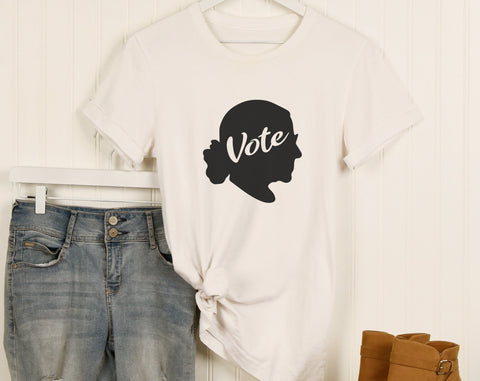 Roe Roe Roe Your Vote SVG, RBG Vote SVG, Vote Ruthlessly SVG, Vote And Tell Them Ruth Sent You SVG, Cut Files For Cricut, Silhouette SVG HappyDesignStudio 