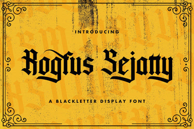 Rogfus Sejatty - Blackletter Font Font StringLabs 