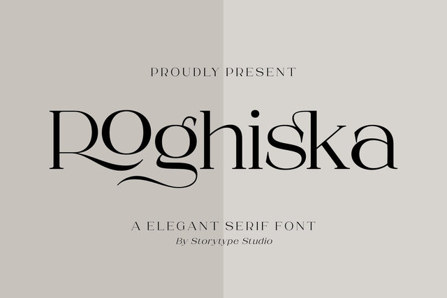 Roghiska Typeface Font Storytype Studio 