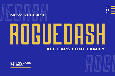 Roguedash - Stylish Sans Font Family Font StringLabs 