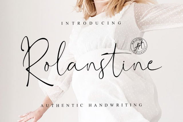 Rolanstine Authentic Signature Font MJB Letters Studio 