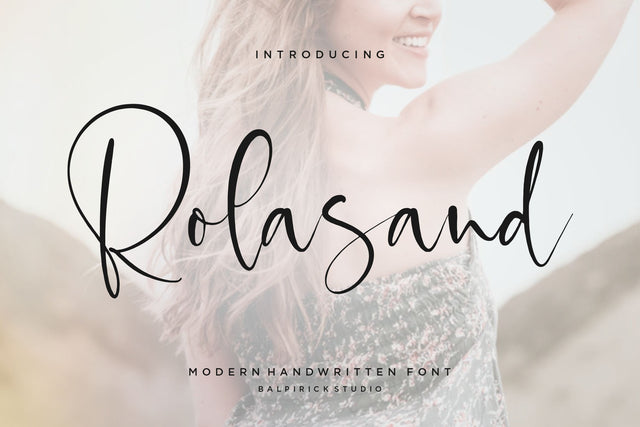 Rolasand Modern Handwritten Font Font Balpirick 