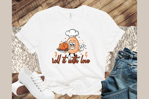 Roll it with love Retro Sublimation SVG designartist 