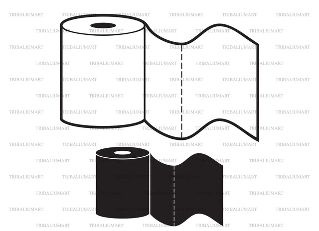 Roll of toilet paper SVG TribaliumArtSF 