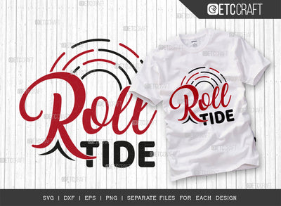 Roll Tide SVG Cut File, Elephant Svg, Alabama Crimson Svg, Roll Svg, Tide Svg, Alabama Quotes, Typography Design, SVG ETC Craft 