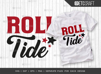 Roll Tide SVG Cut File, Elephant Svg, Alabama Crimson Svg, Roll Svg, Tide Svg, Alabama Quotes, Typography Design, SVG ETC Craft 
