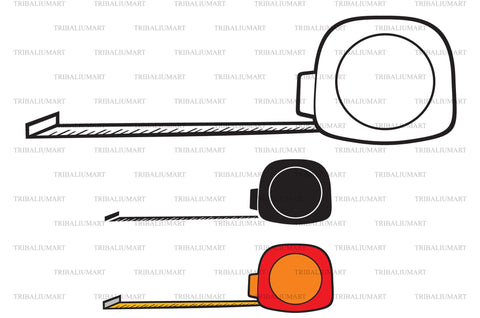 Roll up measuring tape SVG TribaliumArtSF 