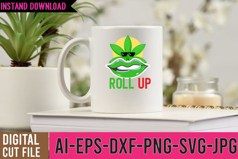 Roll Up SVG Design, Weed SVG Cut Files, Weed SVG Design,Cannabis SVG Design, Weed SVG | Canna SVG BlackCatsMedia 