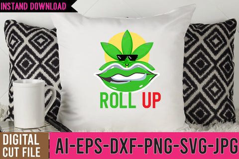 Roll Up SVG Design, Weed SVG Cut Files, Weed SVG Design,Cannabis SVG Design, Weed SVG | Canna SVG BlackCatsMedia 