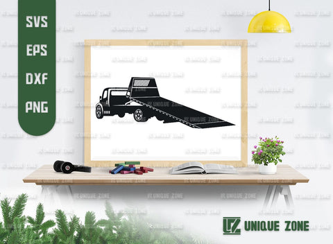 Rollback Truck SVG Bundle, Tow Truck Silhouette, Tow Truck Svg, Flatbed Truck Svg, Truck Svg, Car Towing Svg SVG Unique Zone 