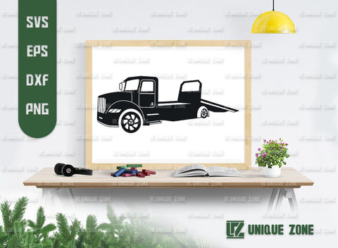 Rollback Truck SVG Bundle, Tow Truck Silhouette, Tow Truck Svg, Flatbed Truck Svg, Truck Svg, Car Towing Svg SVG Unique Zone 