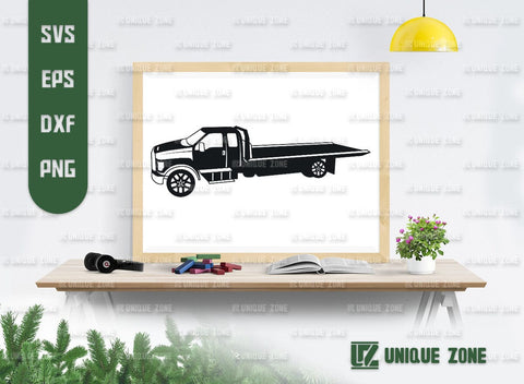 Rollback Truck SVG Bundle, Tow Truck Silhouette, Tow Truck Svg, Flatbed Truck Svg, Truck Svg, Car Towing Svg SVG Unique Zone 