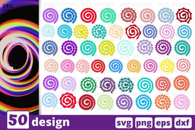 Rolled Flower SVG Bundle SVG SvgOcean 