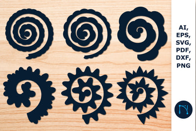 Rolled Paper Flower SVG Bundle SVG MD JOYNAL ABDIN 