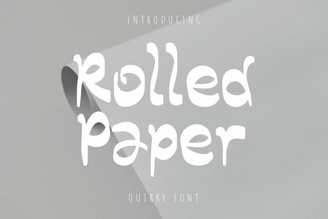 Rolled Paper Font dapiyupi store 