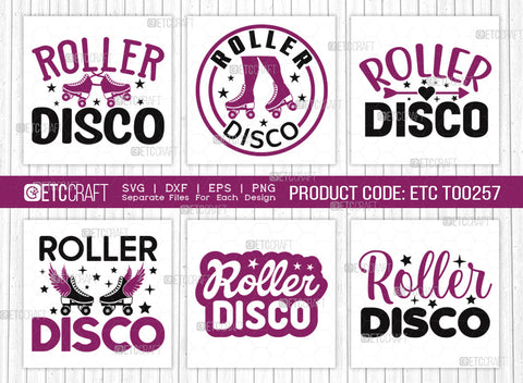 Roller Disco SVG Bundle, Roller Derby svg, Roller Skates Svg, Skate Svg, Sports Svg, Roller Skates Quotes, ETC T00257 SVG ETC Craft 