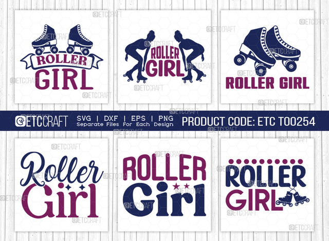 Roller Girl SVG Bundle, Roller Derby svg, Roller Skates Svg, Skate Svg, Sports Svg, Roller Skates Quotes, ETC T00254 SVG ETC Craft 