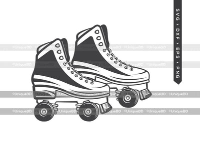 Roller Skate SVG Cut File | Roller Derby Svg | Split Roller Skate Svg | Roller Skating Svg | Roller Skates Svg | Dxf | Eps | Png | Silhouette | Cut File SVG ETC Craft 