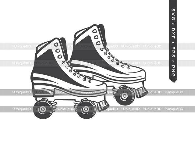 Roller Skate SVG Cut File | Roller Derby Svg | Split Roller Skate Svg | Roller Skating Svg | Roller Skates Svg | Dxf | Eps | Png | Silhouette | Cut File SVG ETC Craft 